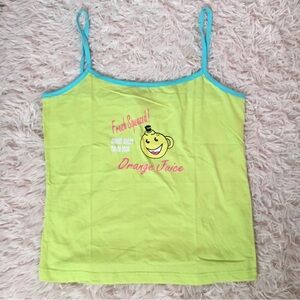 Early 2000s green & blue intimates cami tank